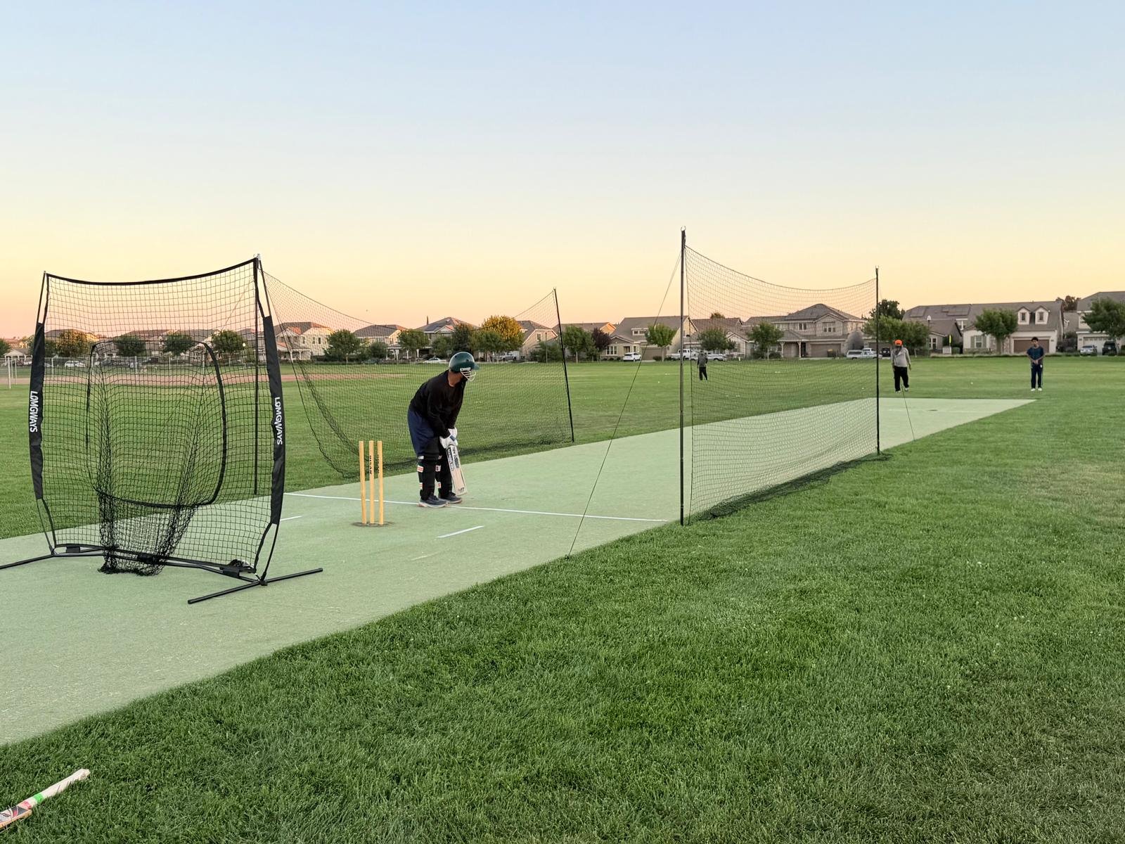 Evening nets setup with protective screens